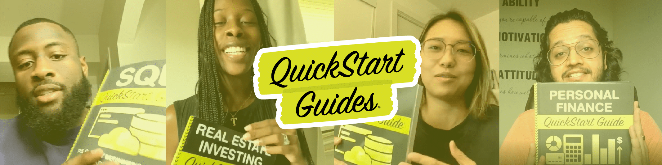Share your experience with your new QuickStart Guides and receive a free book - it's a win-win!